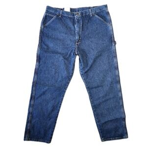 Old Mill Mens Stonewash Carpenter‎ Jeans 40x30 Workwear Outdoors Construction